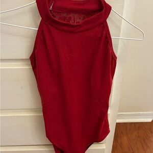 Amazon Women's Red Ballet Dance Leotard